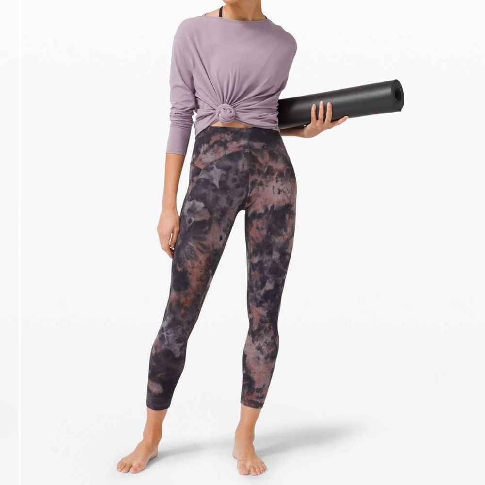 Lululemon Unlimit High-Rise Tight 25" Diamond Dye Diamond Dye Graphite Grey Pink